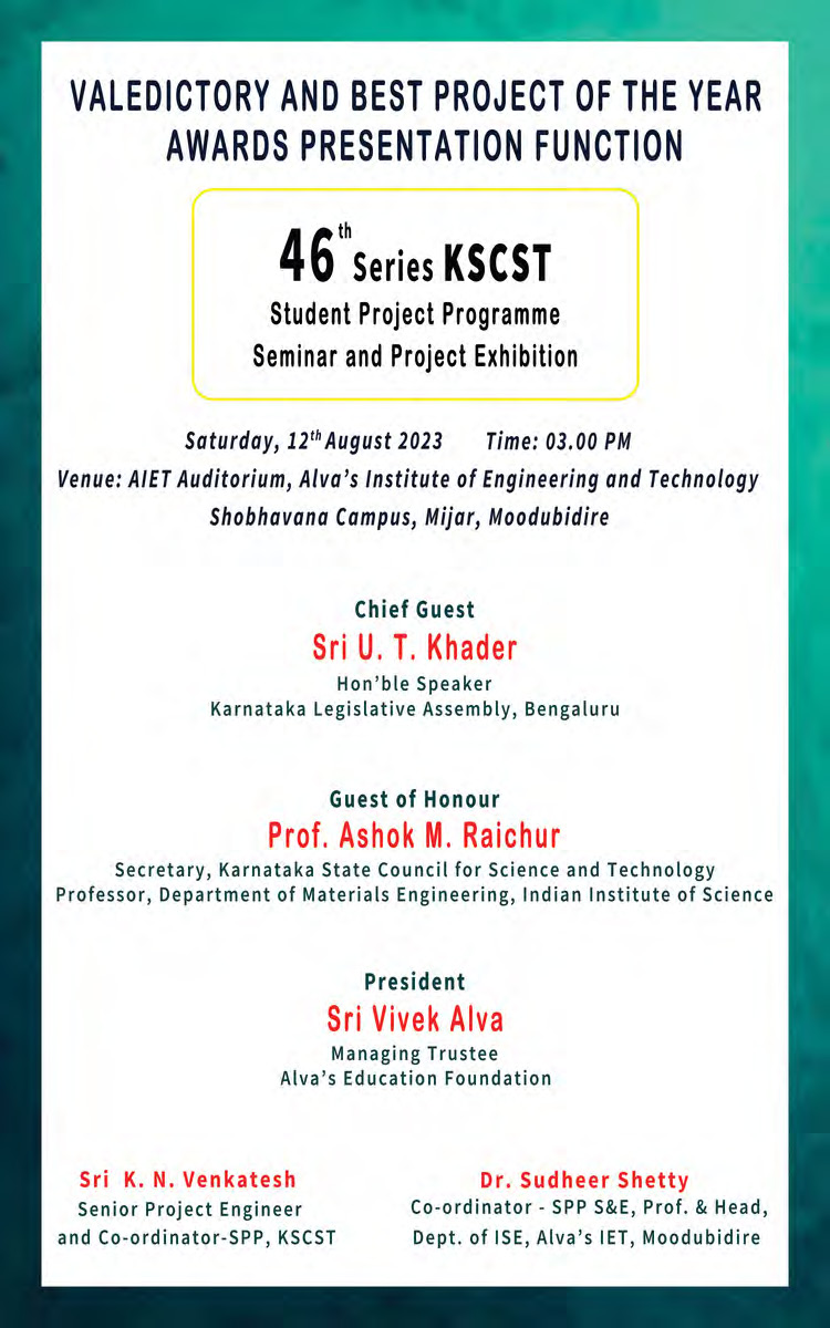 SPP State Level Seminar and Exhibition at Alva's IET, Moodubidire